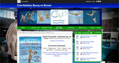 Desktop Screenshot of clubnatationbourg.com