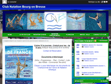 Tablet Screenshot of clubnatationbourg.com
